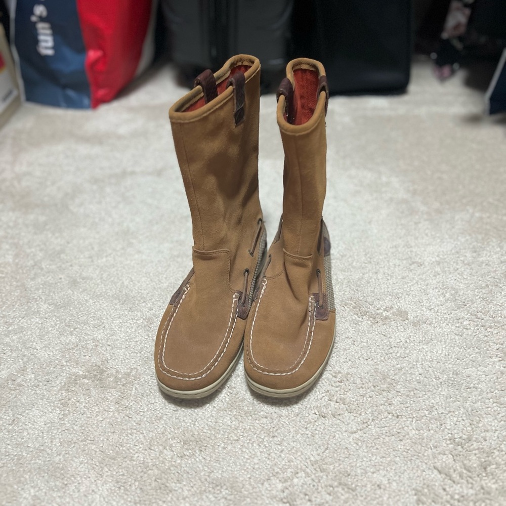 Sperry Tan Ankle Boots